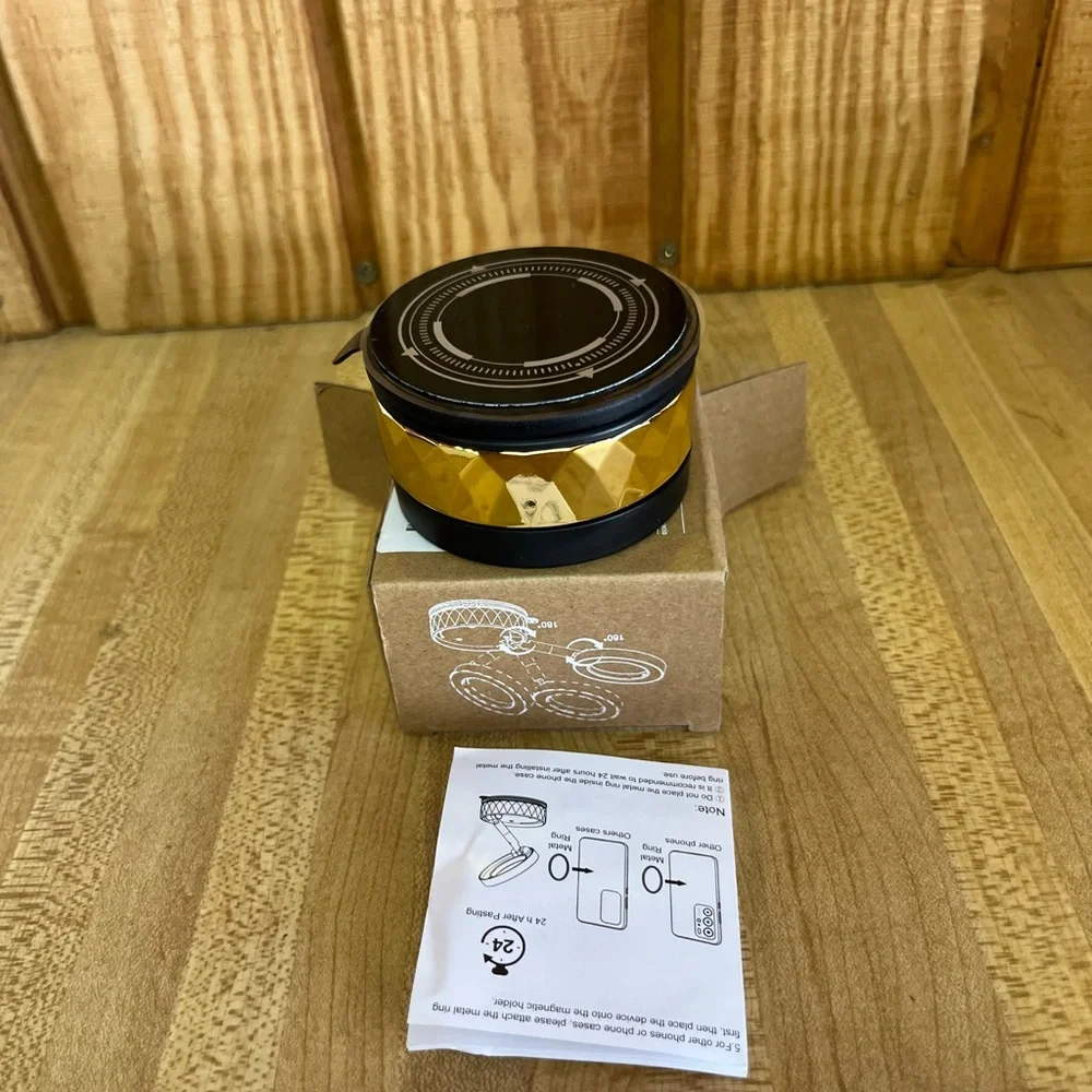 Gold magnetic car phone holder